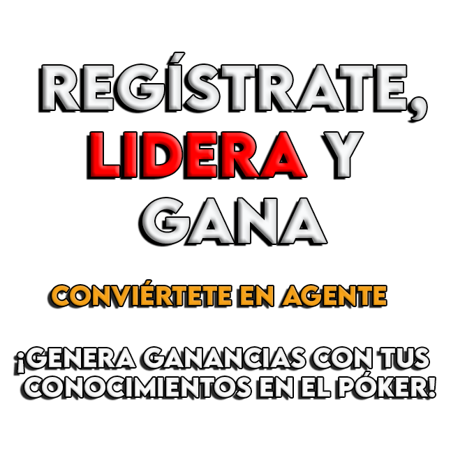 Regístrate, lidera y gana. Conviértete en agente. ¡Genera ganancias con tus conocimientos en el póker!